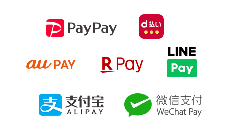 PayPay ORIGAMIPay auPay RPay LINEPay mPay ALIPAY WeChatPay